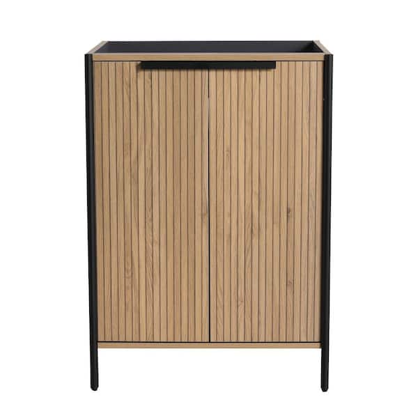 24 in. Bath Vanity Cabinet without Top in Light Coffee Unassembled