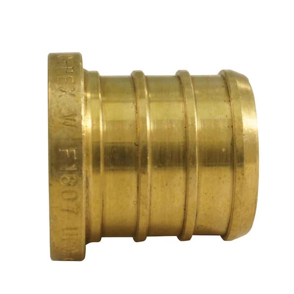 5 LEAD-FREE Brass Crimp Fittings 3/4" PEX Plugs 