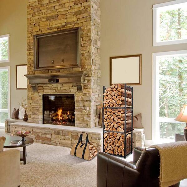 Waxed Canvas Log Carrier Fireplace Decor Woodburner Accessory Firewood  Holder Fireplace Accessory Custom Log Holder 