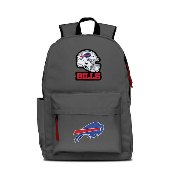 Mojo 17 in. Gray Buffalo Bills 2-Logo Campus Laptop Laptop Backpack ...