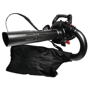 205 MPH 450 CFM 27cc 2-Cycle Full-Crank Engine Gas Leaf Blower with Vacuum Kit Included