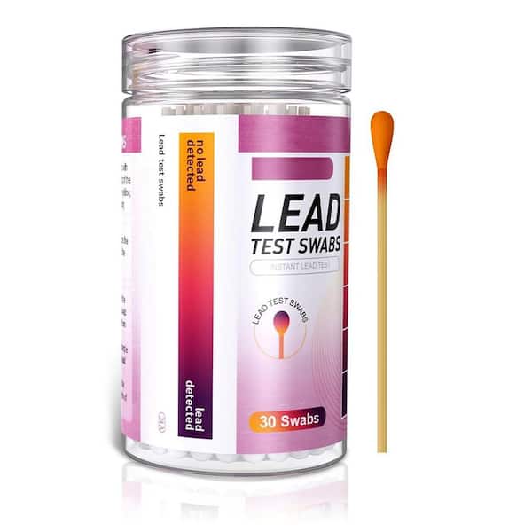 30-Piece Lead Test Kit Accurate Swabs Fast Results for Paint Dishes Cups Ceramics Toys All Surface Detector