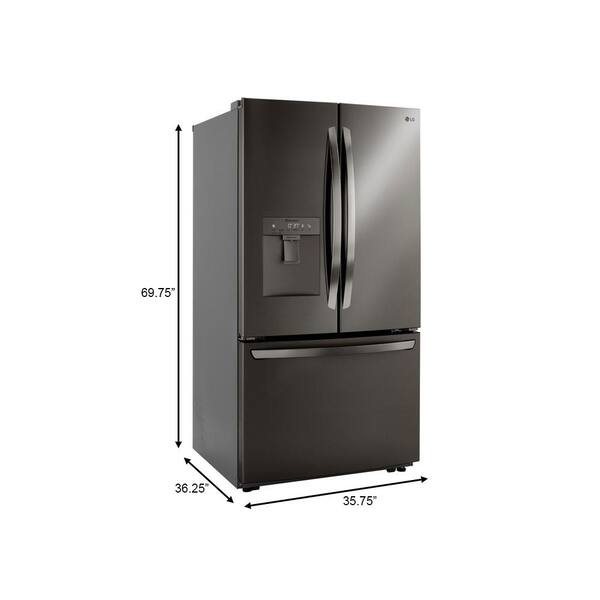 home depot black stainless steel refrigerator