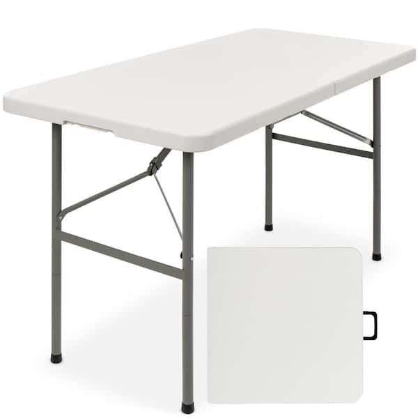 Best Choice Products 4 ft. Plastic Folding Picnic Table, Indoor