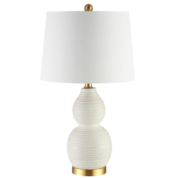 SAFAVIEH Darsa 25.5 in. White Table Lamp