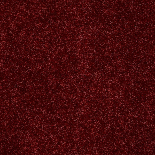 TrafficMaster 8 in. x 8 in. Texture Carpet Sample - Palmdale II - Color Raspberry Tart