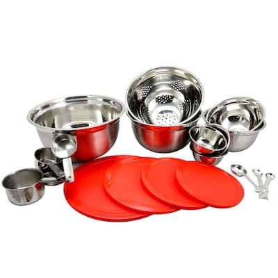 Chef Buddy 20-Piece Strawberry Design Glass Bowls with Lids Set- Mixing Bowls  Set Storage Organizer with Multiple Sizes 82-5758-ST - The Home Depot