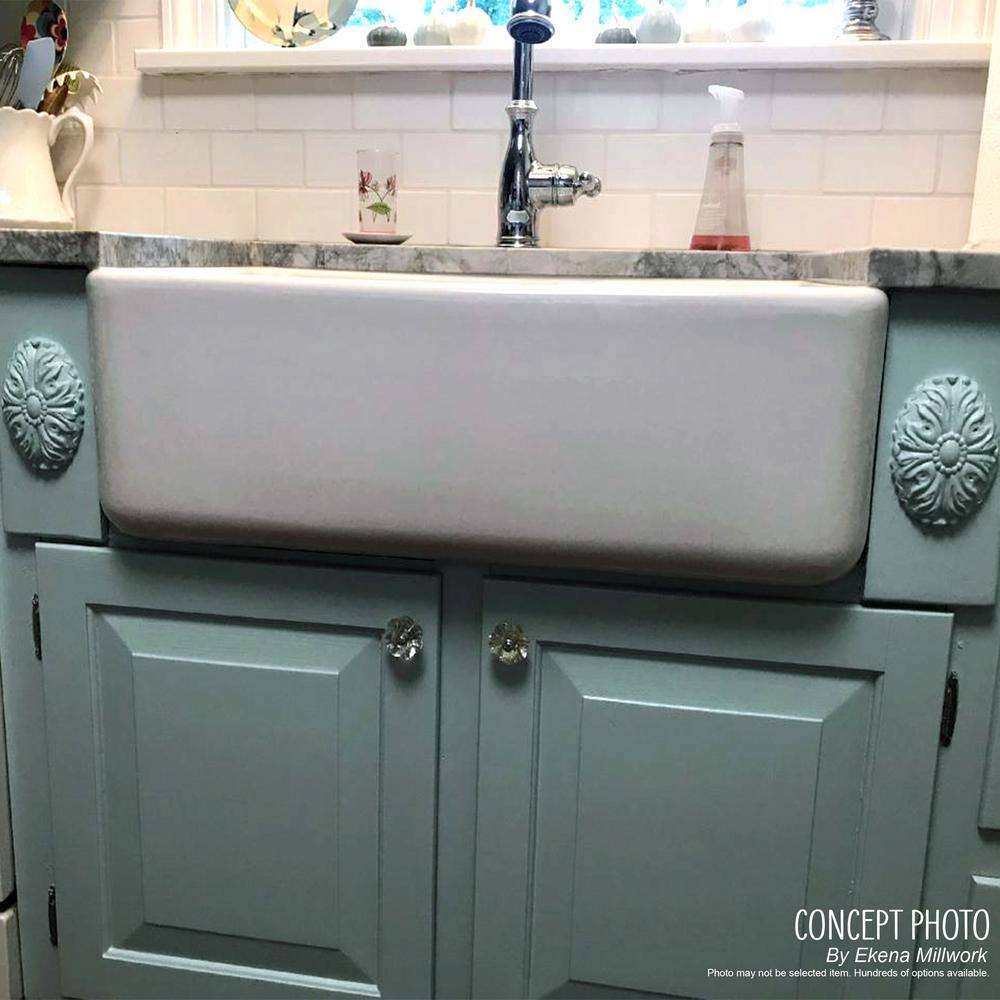 Alder Wood 36" Traditional Scroll Applique Onlay