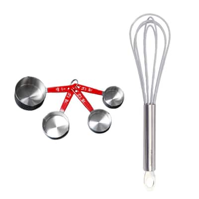 5-Piece Measuring Cup Set with Whisk