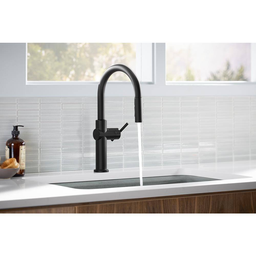 Crue Vibrant Stainless Single-Handle Pull-Down Kitchen Faucet