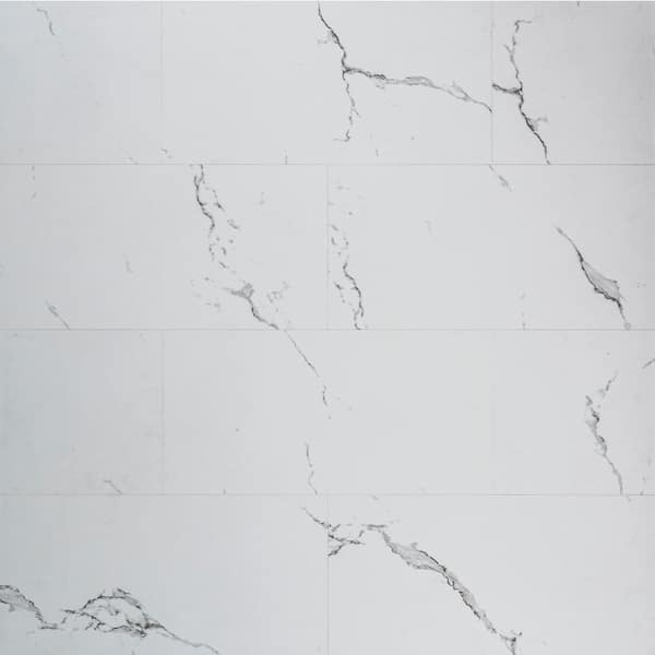 Eddinger 12 MIL x 12 in. x 24 in. Waterproof Click Lock Vinyl Plank Flooring (19.37 sq. ft./case)