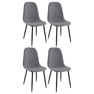 Dennison Grey Fabric Upholstered Dining Side Chair (Set of 4)