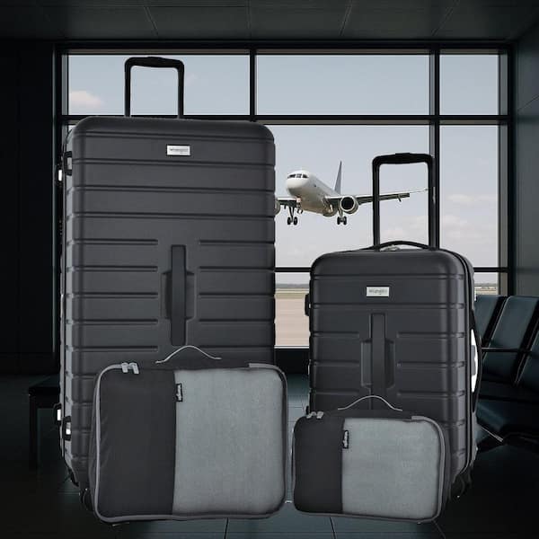 TCL Wrangler Black 4-Piece Hard side Value Collection with 2