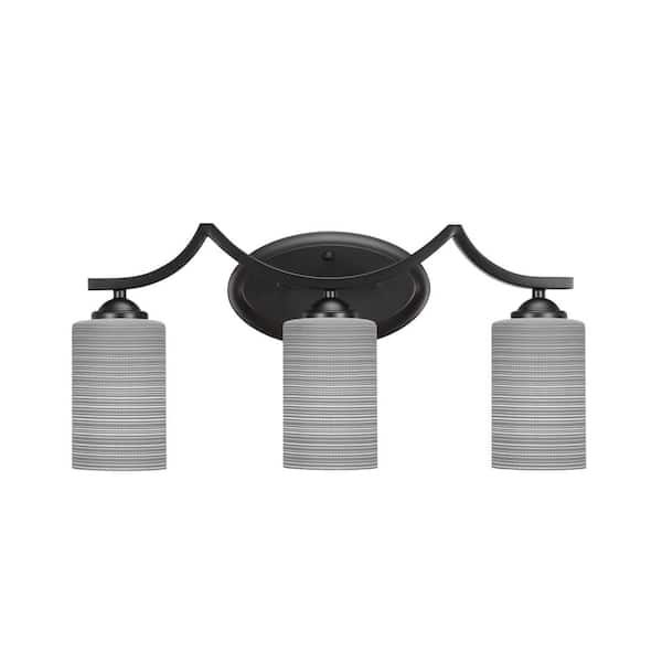 Unbranded Cleveland 21 in. 2-Light Matte Black Vanity Light