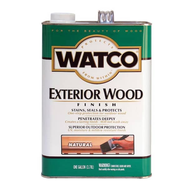 Watco 1 gal. Clear Oil Exterior Wood Finish (2 Pack)