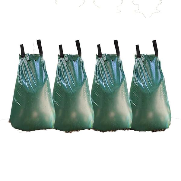 Oyezvary 20 Gal. PVC Tree Watering Bag for Slow Release Drip Irrigation, 5-8 Hours Releasing Time, Durable Material (4 Pack)