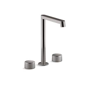 Components 1.2 GPM Bathroom Sink Faucet Spout With Row Design in Vibrant Titanium