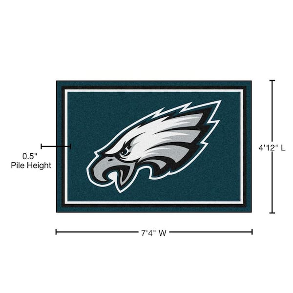 Philadelphia Eagles CUSTOM Matte White - Metallic Silver Mini