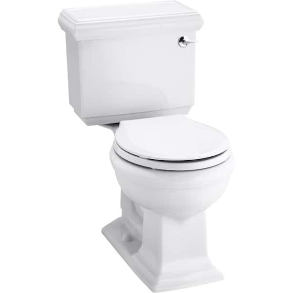 KOHLER Memoirs Classic 1.28 GPF Single Flush Round Toilet in White (2-Piece), Seat Not Included