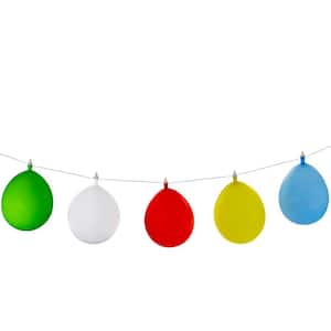 Multi-Color LED Inflatable Balloon String Lights (10-Count)