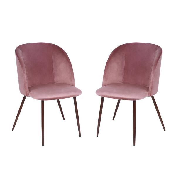 EDGEMOD Kantwell Dusty Rose Velvet Dining Chair (Set of 2) HD372RSEWX2