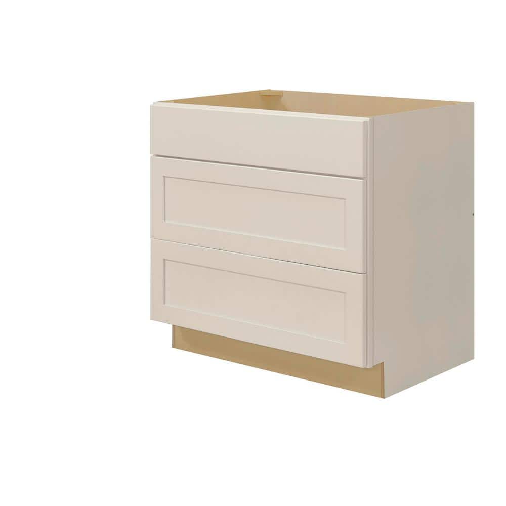 Avondale 36 in. W x 24 in. D x 34.5 in. H Ready to Assemble Plywood Shaker Cooktop Base Kitchen Cabinet in Antique White price history on PriceWatchPro