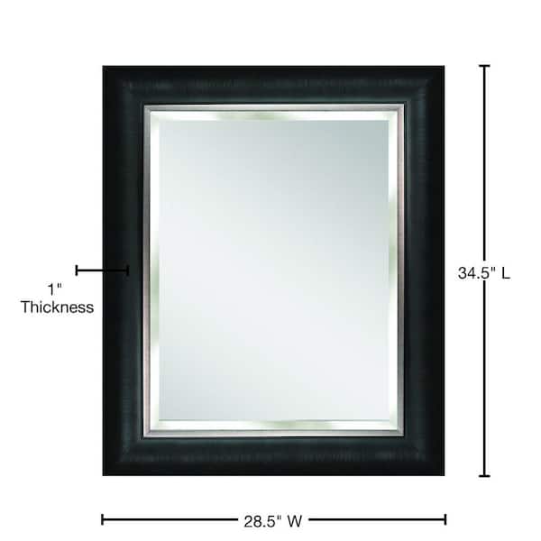 Deco Mirror Alderton 29 in. W x 35 in. H Framed Rectangular 
