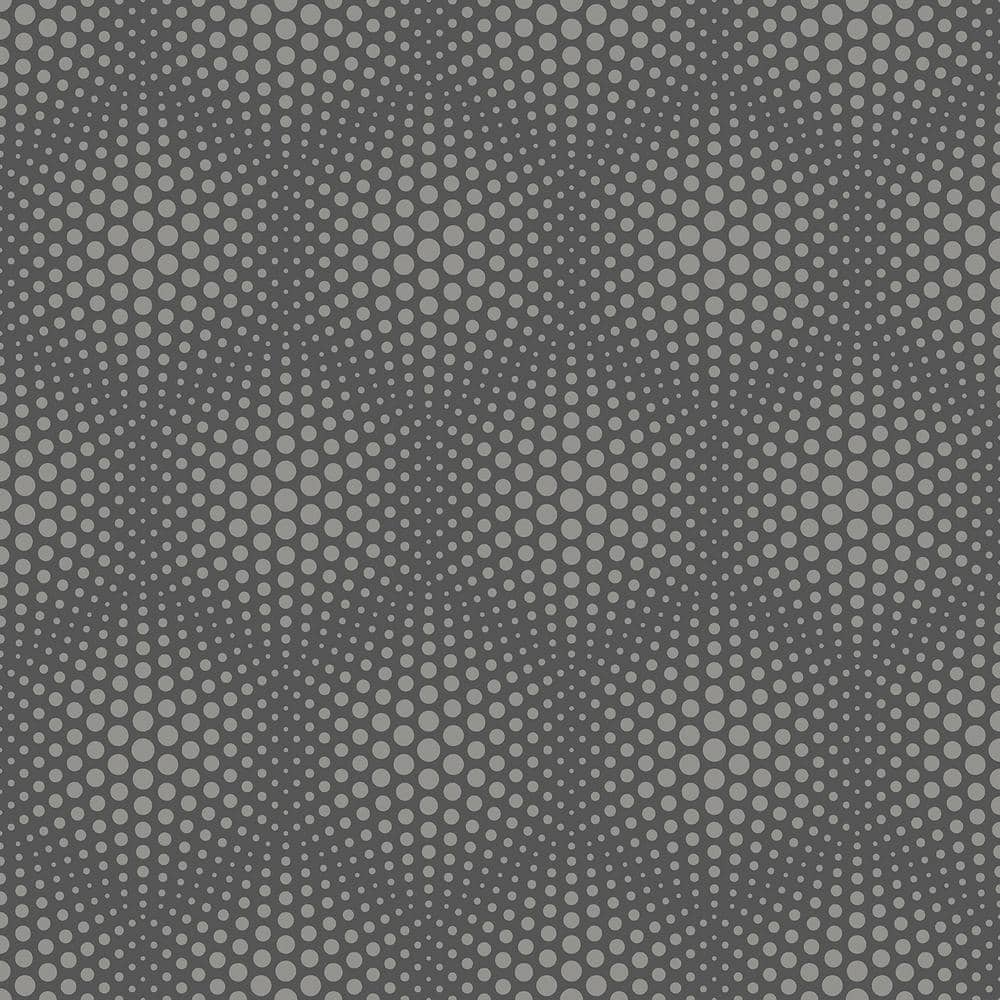 Milo Dark Grey Bubble Geometric Wallpaper