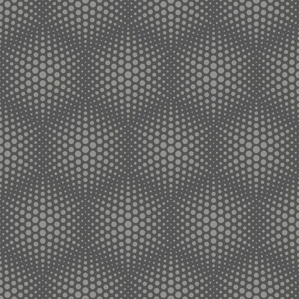 Advantage Milo Dark Grey Bubble Geometric Wallpaper Sample