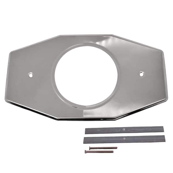 Westbrass One-Hole Remodel Cover Plate for Moen and Delta Bathtub and Shower Valves, Polished Nickel