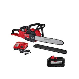 M18 FUEL 16 in. 18-Volt Lithium-Ion  Brushless Battery Chainsaw Kit with 12Ah & 8Ah Batteries