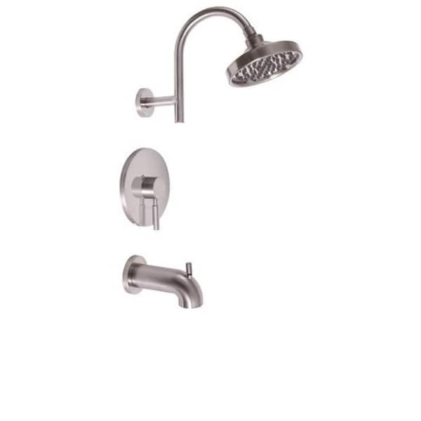 Premier Essen Single-Handle 1-Spray Tub and Shower Faucet in Brushed Nickel (Valve Included)
