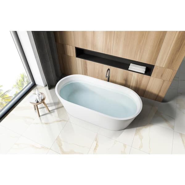 Ader Calacatta Bullnose 4 in. x 24 in. Matte Porcelain Wall Tile (20 lin. ft./Case)