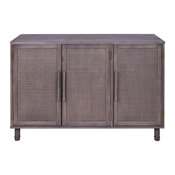 Hopper Studio Delancey 3 Door Grey Cabinet