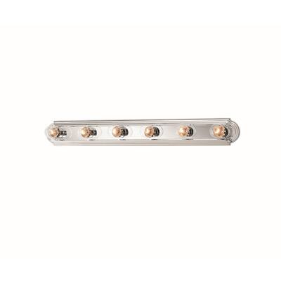 hampton bay 6 light bath bar brushed nickel