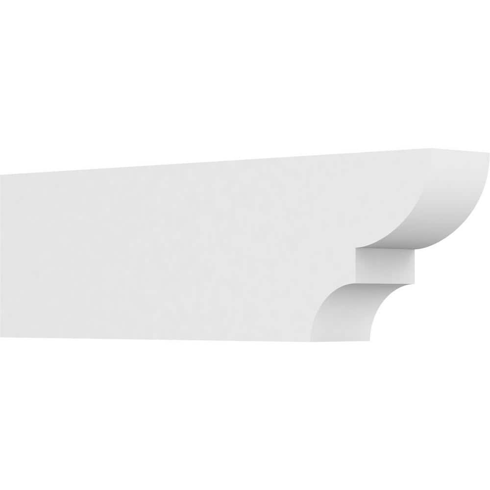 Ekena Millwork 3 in. x 6 in. x 20 in. Ridgewood PVC Rafter Tail Brace ...