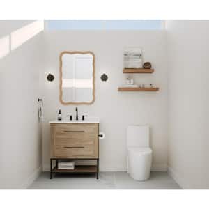 Dorind 8 in. Widespread Double-Handle High-Arc Bathroom Faucet in Matte Black