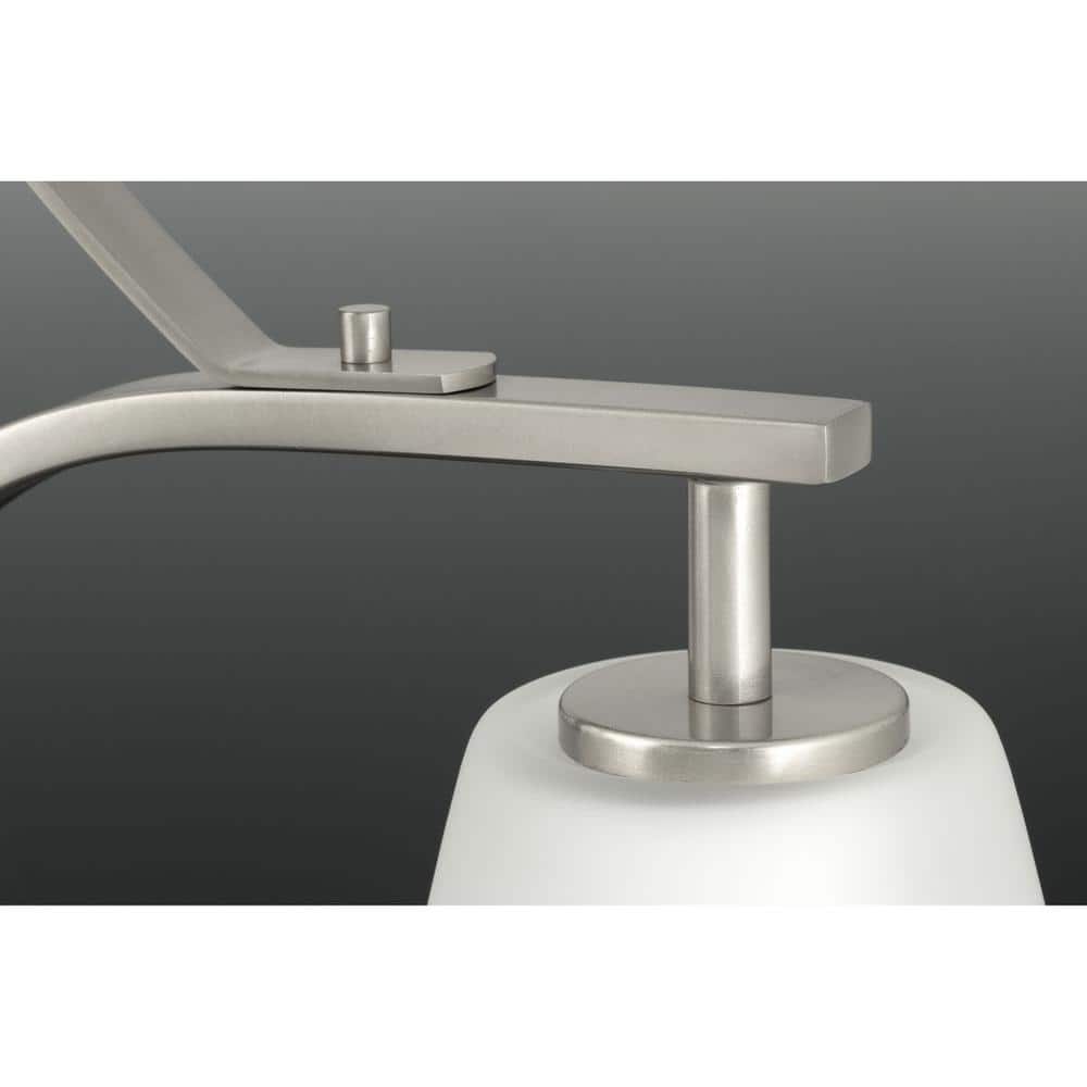 Leap Brushed Nickel 5-Light Chandelier with Glass Shades