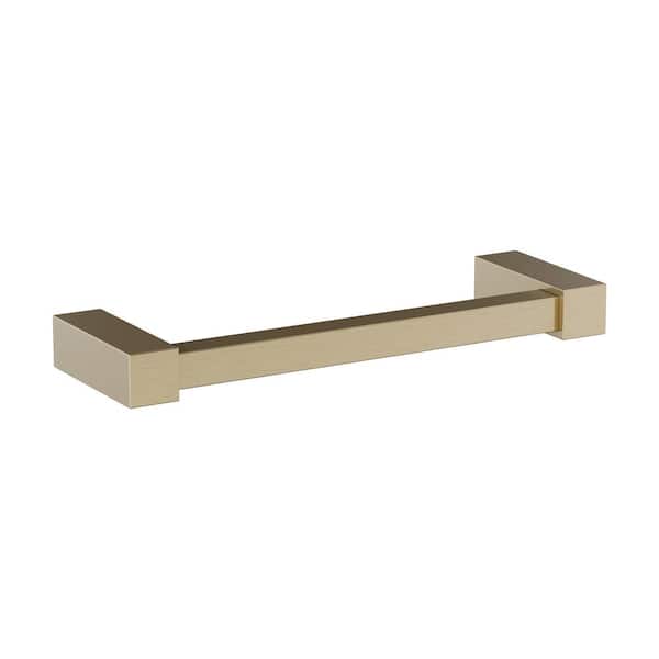 Monument 8 in. Wall Mounted Towel Bar in Golden Champagne