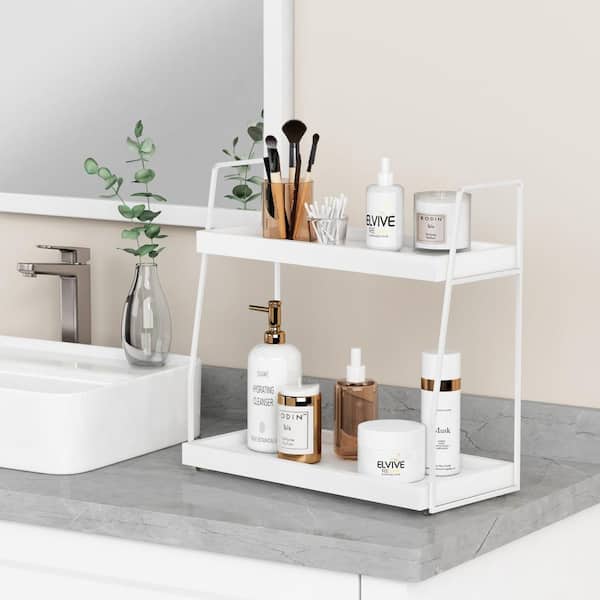 小物入れ HUMAN MADE BATHROOM COUNTERTOP ORGANIZER Wudkey 2-Tier Countertop Bathroom and Bedroom Vanity Organizer in