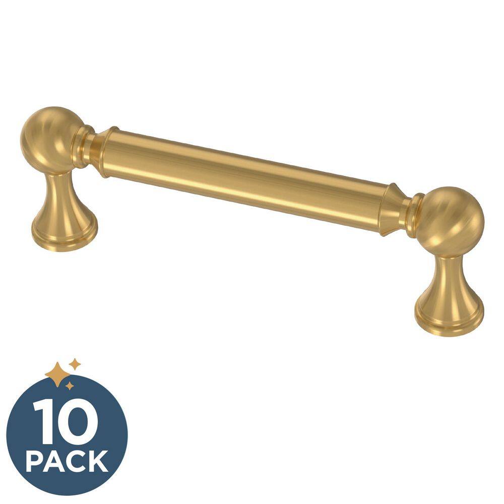 Classic Farmhouse 3-3/4 in. (96 mm) Modern Gold Cabinet Drawer Pulls (10-Pack) price history on PriceWatchPro