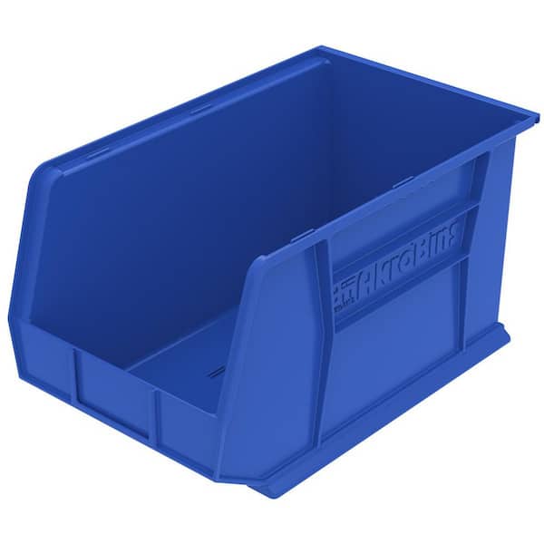 30260 Series, 11 in. W x 18 in. D x 10 in. H, Blue, Plastic Stackable Storage Bins Hanging Organizer, 6-Pack