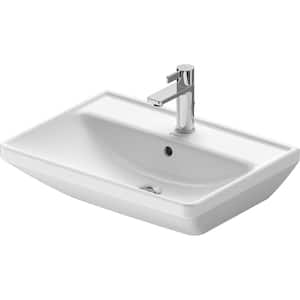 D-Neo 6.5 in. Wall-Mounted Rectangular Bathroom Sink in White