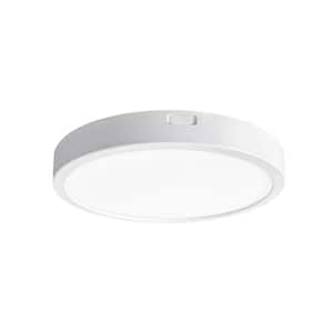 5 in. White New-Ultra-Low-Profile Edge lit Integrated LED 5CCT Selectable Flush Mount Light Surface Mount Light