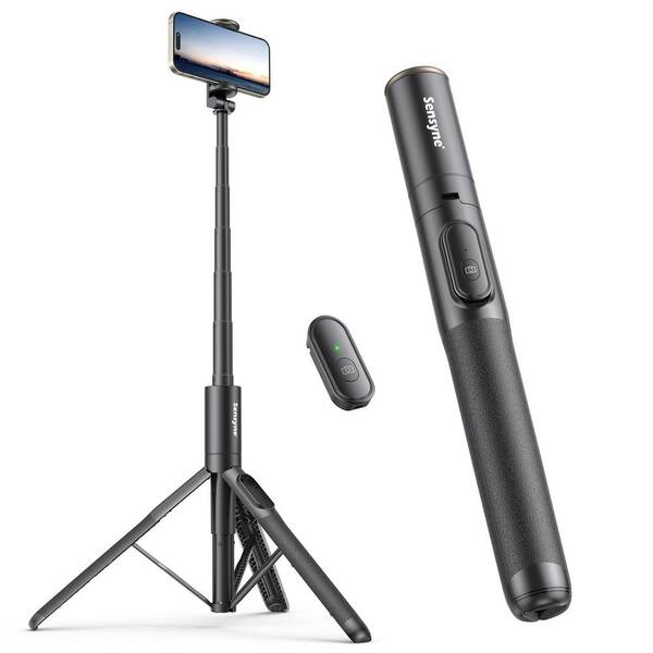60 in. Lightweight All-in-One Phone Tripod and Selfie Stick with Wireless Remote