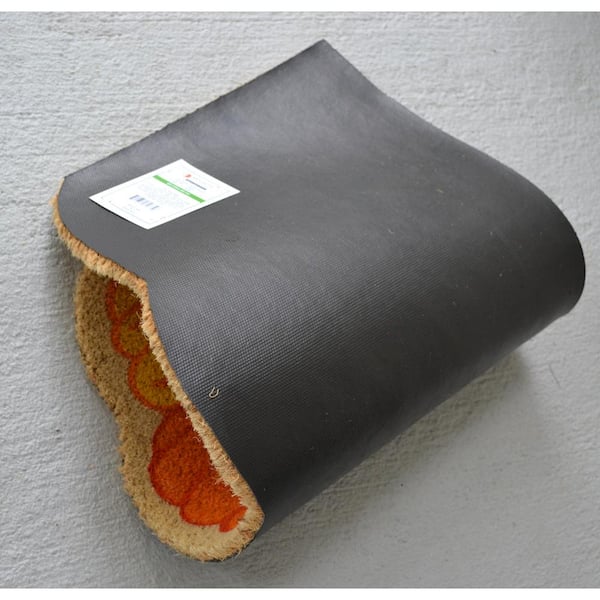 Vinyl Back Multi Colored Happy Harvest 30 in. x 18 in. Coir Door Mat