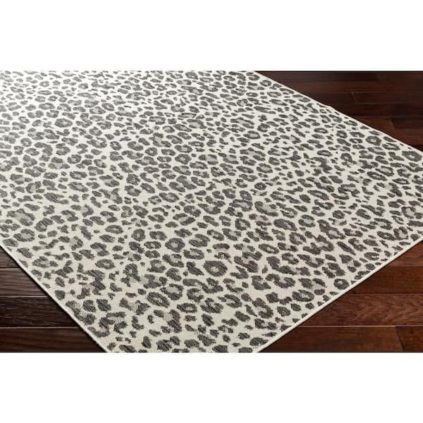 Ravello Gray Animal Print 5 ft. x 7 ft. Indoor/Outdoor Area Rug
