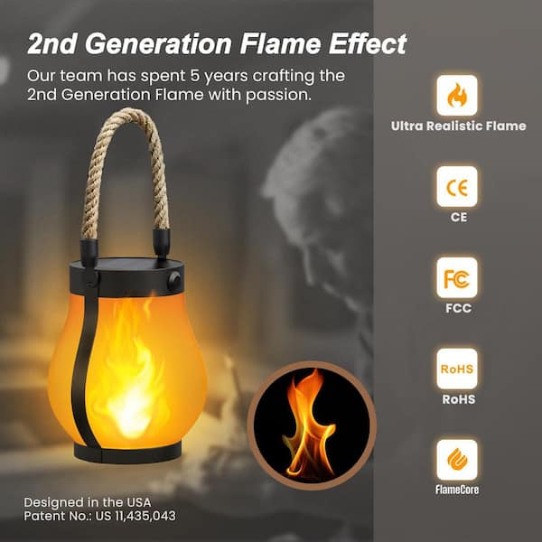 Phewnyzo Gen2 Solar Lanterns Waterproof Outdoor Realistic