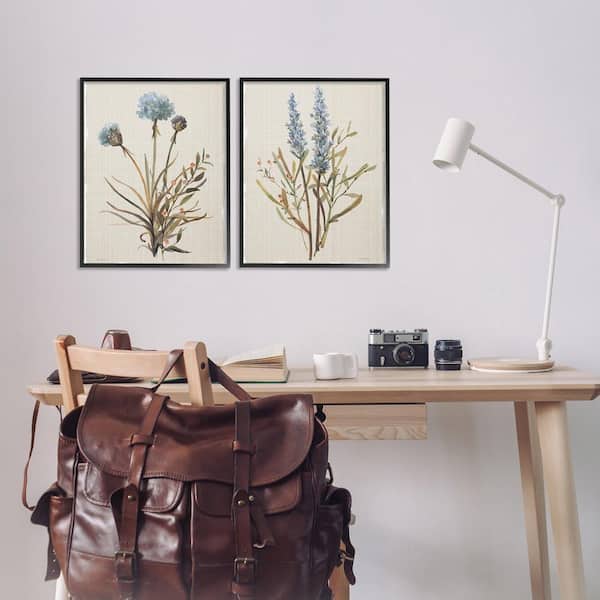 Natural Budding Blooms by Carol Robinson 2 Piece Black Framed Nature Giclee Art Print 20 in. x 16 in.