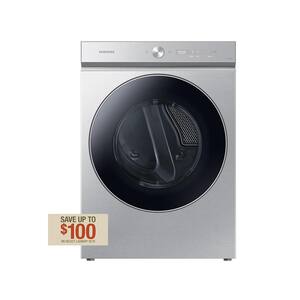 Bespoke 7.6 cu. ft. Vented Smart Electric Dryer in Silver Steel with AI Optimal Dry and Super Speed Dry